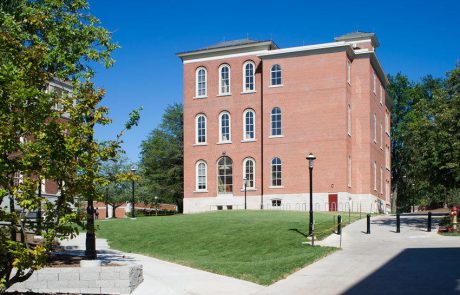 The addition to Switzler Hall at the University of Missouri which includes an accessible grade-level entry, an elevator and stair enclosure, increased the total square footage of the building to 28,086 gross square feet.