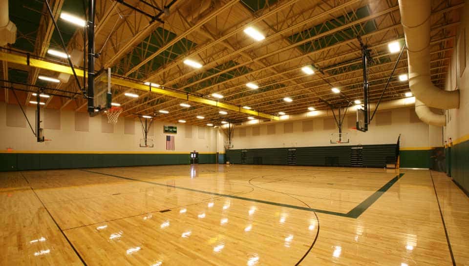 Rock Bridge High School Gymnasium, home of the Bruins.