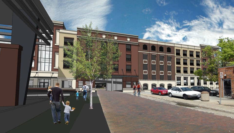 Rendering of Short Street Garage in downtown Columbia, Missouri.