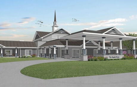 Rendering of Continuum of Care Facility, Baptist Home of Ashland, MO.