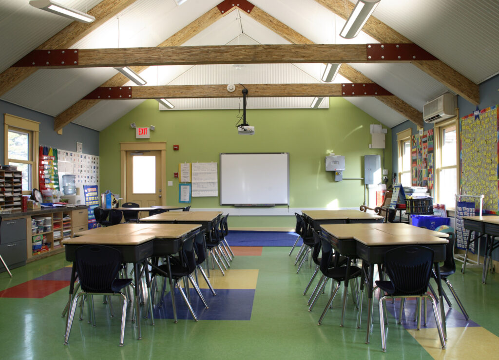 Eco Schoolhouse at Grant Elementary School, Columbia, Missouri.